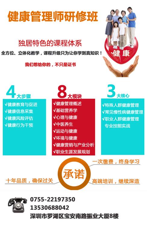 深圳健康管理師研修班