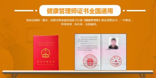 國家健康管理師證書